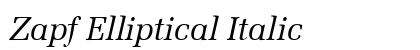 Zapf Elliptical Italic Preview