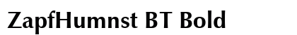 ZapfHumnst BT Bold Preview