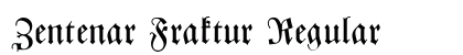 Zentenar Fraktur Regular Preview