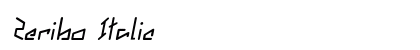 Zeribo Italic Preview