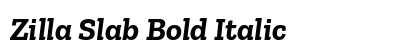 Zilla Slab Bold Italic preview