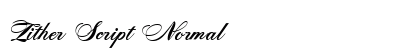 Zither Script Normal preview