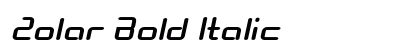 Zolar Bold Italic preview