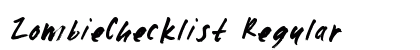 ZombieChecklist Regular preview