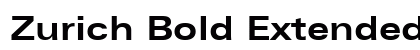 Zurich Bold Extended BT Preview