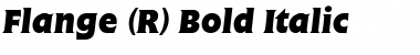 Flange BQ ItalicBold Font