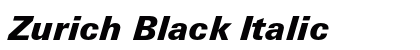 Zurich Black Italic Preview