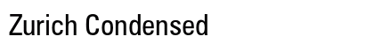 Zurich Condensed Preview