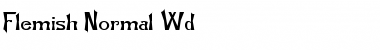 Flemish-Normal Wd Regular Font