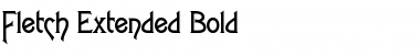 Fletch Extended Bold Font