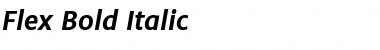 Flex Bold Italic Font
