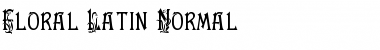 Floral Latin Normal Font