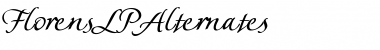 FlorensLPAlternates Font