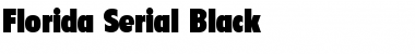 Florida-Serial-Black Font