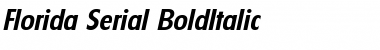 Florida-Serial BoldItalic Font