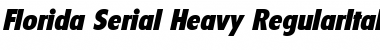Florida-Serial-Heavy RegularItalic Font