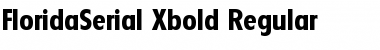 FloridaSerial-Xbold Regular Font