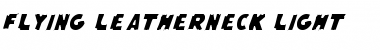 Flying Leatherneck Light Font