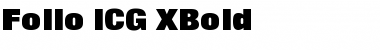 Download Folio ICG XBold Font