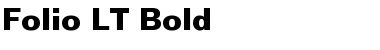 Folio LT Light Bold Font