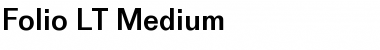 Download Folio LT Medium Font