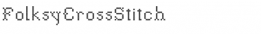 FolksyCrossStitch Font