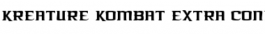 Kreature Kombat Extra-Condensed Condensed Font