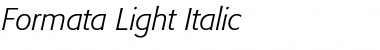 Formata Italic Font