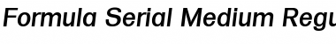 Formula-Serial-Medium Font
