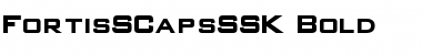 FortisSCapsSSK Bold Font