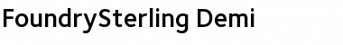 FoundrySterling-Demi Regular Font