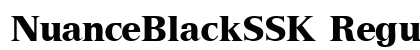 NuanceBlackSSK Regular Preview