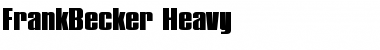 FrankBecker-Heavy Font
