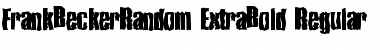 FrankBeckerRandom-ExtraBold Regular Font