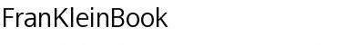 FranKleinBook Regular Font