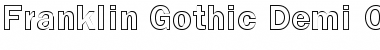 Download Franklin Gothic Demi Outline Font