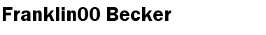 Download Franklin00 Becker Font