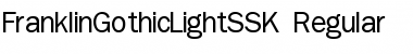 FranklinGothicLightSSK Regular Font