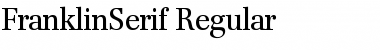 FranklinSerif Regular Font
