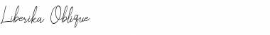 Liberika Oblique Font