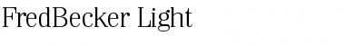 FredBecker-Light Font