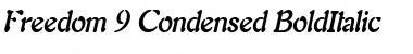 Freedom 9 Condensed Font