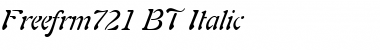 Freefrm721 BT Italic Font