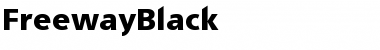 FreewayBlack Medium Font