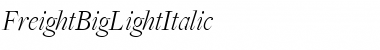 FreightBigLightItalic Font