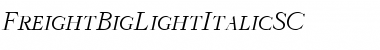 FreightBigLightItalicSC Font