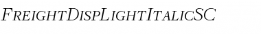 Download FreightDispLightItalicSC Font