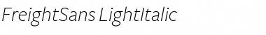 FreightSans LightItalic Font