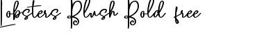 Lobsters Blush Bold free Font