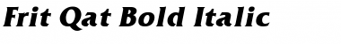 Frit-Qat Bold-Italic Font